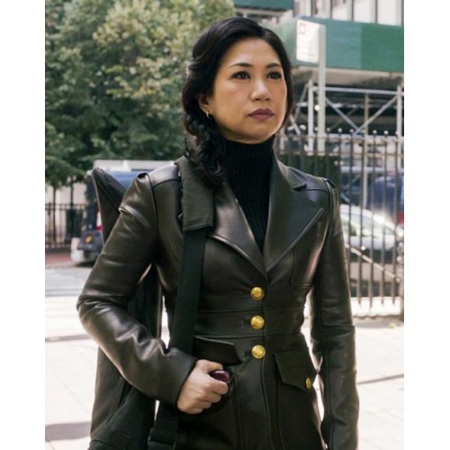 The Equalizer Melody Bayani Black Leather Jacket